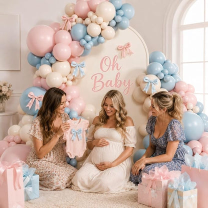 155pcs Gender Reveal Balloon Arch - Image 6