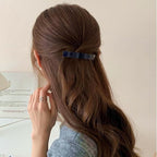 Eyegla Hair Barrettes for Women Large French Barrette Hair Clips Tortoise Shell Barrettes for Thick Hair,2 Pack