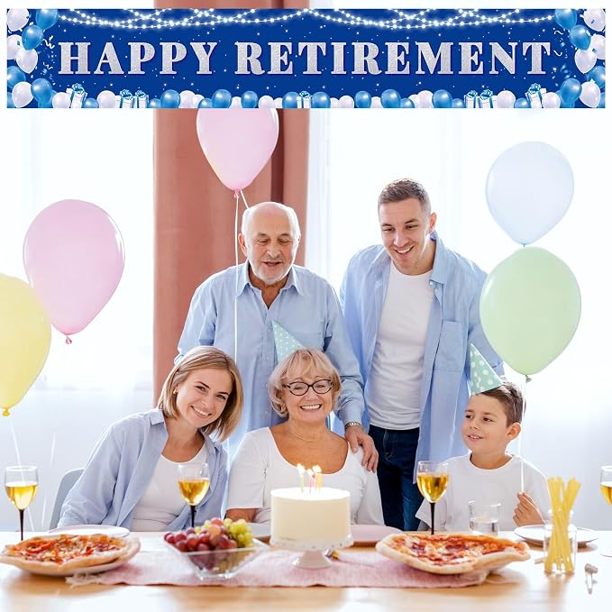 Large Happy Retirement Yard Sign Banner - Image 4