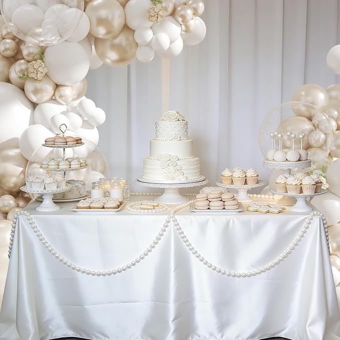 White Balloon Arch Kit for Wedding Bridal Shower Baby Shower Decorations | - Image 4