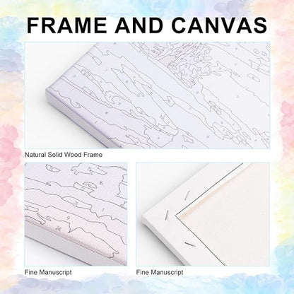 Framed Paint by Numbers Kit for Adults Beginner & Kids Ages 8-12, Hummingbird - Image 4