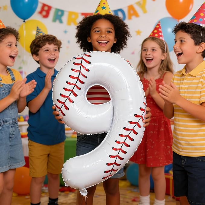 Baseball Birthday Decorations, Sport Themed Balloons - Image 5