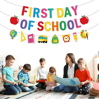 First Day Of School Banner Decor, Back To School Garland Decor, First Day Of - Image 4