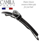 Camila Paris CP2812 French Hair Barrette Clip for Girls, Handmade, Metal-Free Closure Strong Hold Grip Hair Clips for Women, No Slip Durable Styling Girls Hair Accessories, Made in France