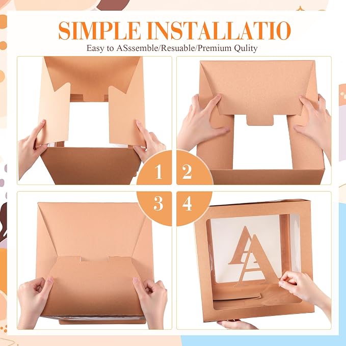 Zhanmai baby Boxes for Bear Baby Shower Decoration - Image 3