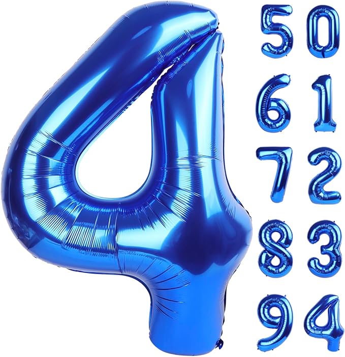 Navy Blue 4 Balloon by IWERP