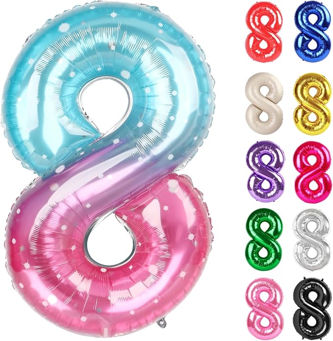 StarrySky Number 8 Balloon 40 Inch by IWERP