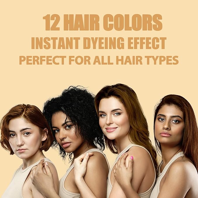 Light Brown Hair Dye Shampoo 3 in 1, Brown Hair Dye for Men & Women, Color Dye for Refresh Hair in Minutes, Easy to Use, Long Lasting Shampoo Para Canas 16.9 Fl Oz (Light brown)