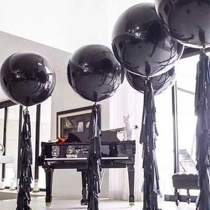 PartyWoo Black Balloons 20pcs Matte Latex Helium Balloons 18 Inch | Baby Shower - Image 5