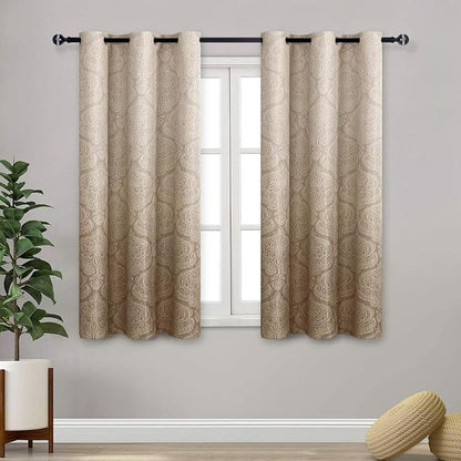 DWCN Ombre Short Curtains for Kitchen by DWCN