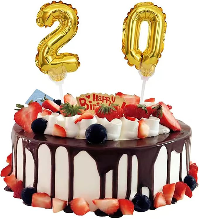 Cake Topper Mini Number Balloon - Image 2