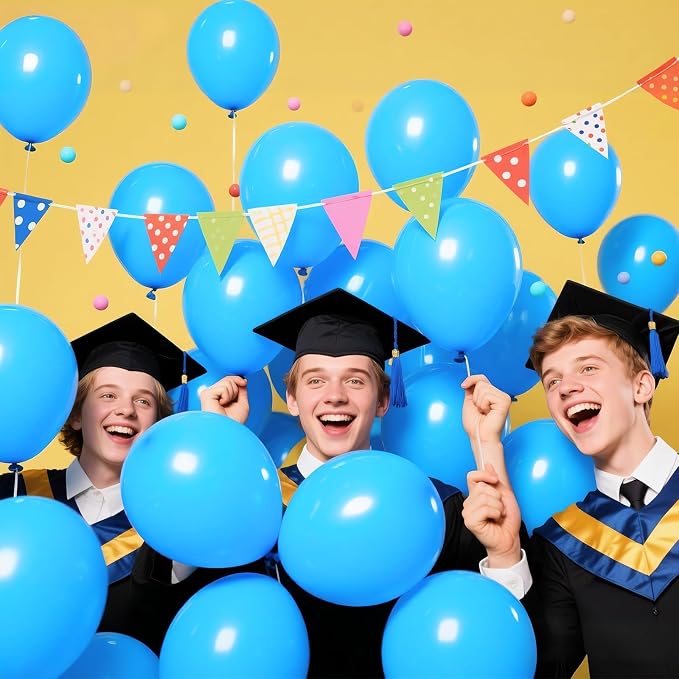 200pcs Light Blue Balloons 5 Inch, Small Mini Latex Balloons - Image 7