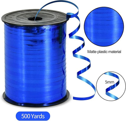 TONIFUL 500 Yards Shiny Blue Curling Ribbon Balloon String Gift Wrapping - Image 2