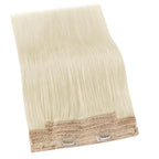 YoungSee 130G Blonde Wire Hair Extensions Human Hair Platinum Blonde Hair Extensions Wire Dyable Headband Hair Extension Real Human Hair 22Inch