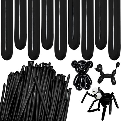 Black Long Balloons Premium 260 Twisting Balloons Animals Magic by ZBYDNG