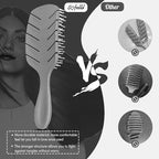 Hair Brush,Curved Vented Paddle Detangle Brush for Faster Blow Drying,Soft Flexible Bristles Glide Thru Tangles with Ease, Detangling Styling Hair Brushes for Women Curly Thick Wet Hair
