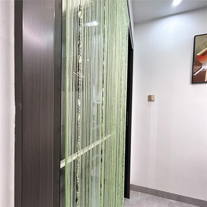 ave split 100cmX200cm Decorative Door String Curtain Beads Wall Panel Fringe - Image 5