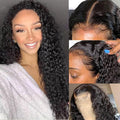 VIPbeauty 13x6 Deep Wave Lace Front Wigs Human Hair 200 Density Transparent HD Lace Frontal Wig for Black Women Pre Plucked With Baby Hair Virgin Hair Wigs 18 Inch