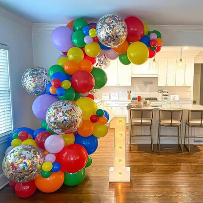 Red Blue Yellow Balloons, 12 Inch Maca Blue Navy Red Yellow Balloons and - Image 5