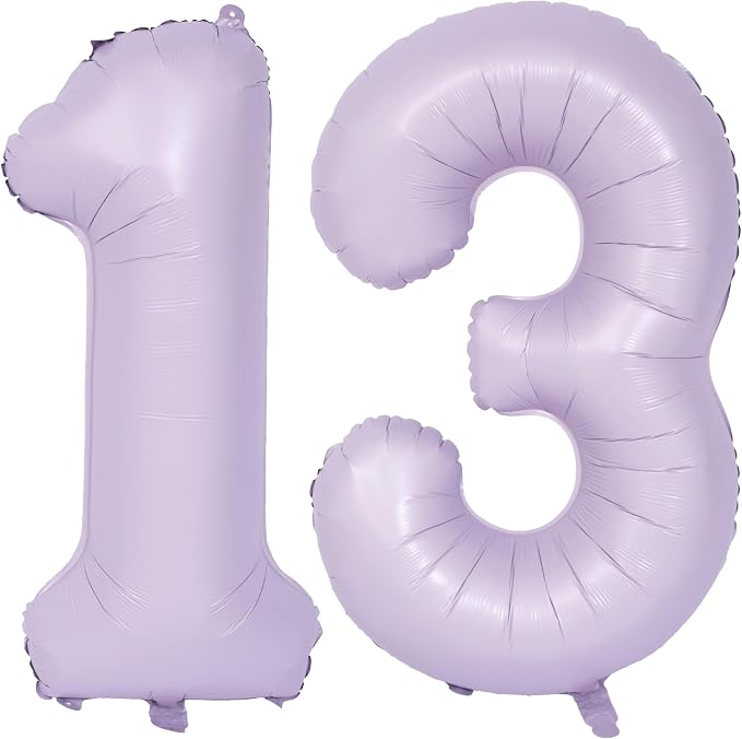 40 In Matte Purple Number Balloons Helium Foil Mylar Balloon Digital 13 | by Exquisitehighqualitypartydecorationstomeetyoureveryneed%EF%BC%81
