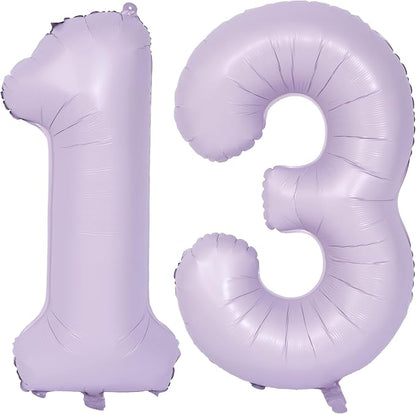 40 In Matte Purple Number Balloons Helium Foil Mylar Balloon Digital 13 | by Exquisitehighqualitypartydecorationstomeetyoureveryneed%EF%BC%81