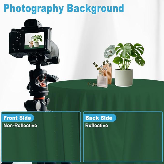 Dark Green Photography Backdrop - Image 6