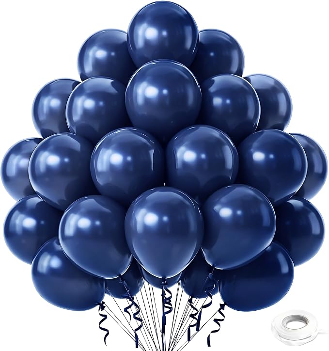 Navy Blue Balloons, Baby Shower, Anniversary, Graduation, Wedding Decorations by GoldenParty
