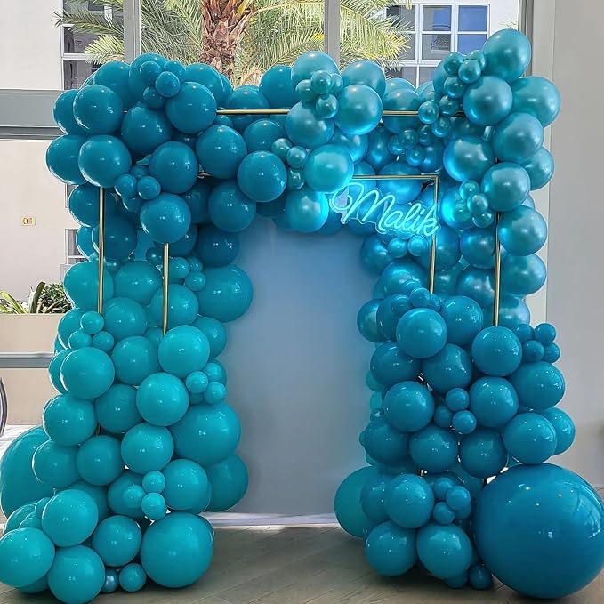 Jobkoo Peacock Blue Balloons 5 Inch - Image 3