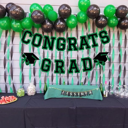 Congrats Grad Banner Graduation Party Banner Decoration Hanging Garland High - Image 5