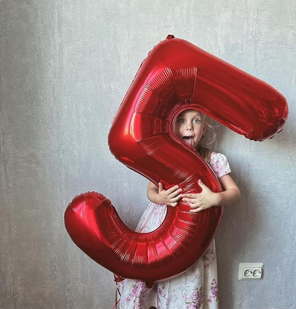 Red Number 16 Balloon 40 Inch - Image 3