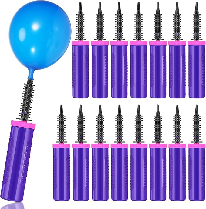 16 Pcs Handheld Balloon Air Pump Inflator Air Pump by Honoson