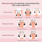 Colorfarm Facial Steamer Skin Care Kit: Face Steamer Home Spa Deep Cleaning Unclogs Pores with 4 Skin Care Tools - Relaxing Self Care Skincare Beauty Gifts for Women Girl (Skin Essentials Master Kit)