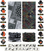 Neck Gaiter Headband Headwear Head Wrap Face Mask Magic Scarf Bandana for Men and Women