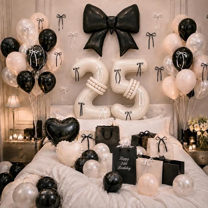40 Inch Cream Balloon Number 25 - Image 2