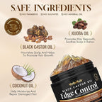 Edge Control Gel for 4C Hair Braiding Hair Gel Firm Hold, Hair Styling Wax Non-Greasy No Flaking 4.2 Oz