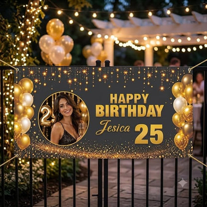 Personalized Happy Birthday Banner - Image 2