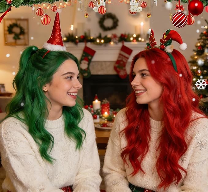 Fire Red Temporary Hair Color Spray for Kids Women, One-Day Temporary Hair Dye Spray Washable Hair Color Wax Non-Sticky For Christmas, Cosplay DIY, Party, Halloween, Crazy Hair Day (FireRed)