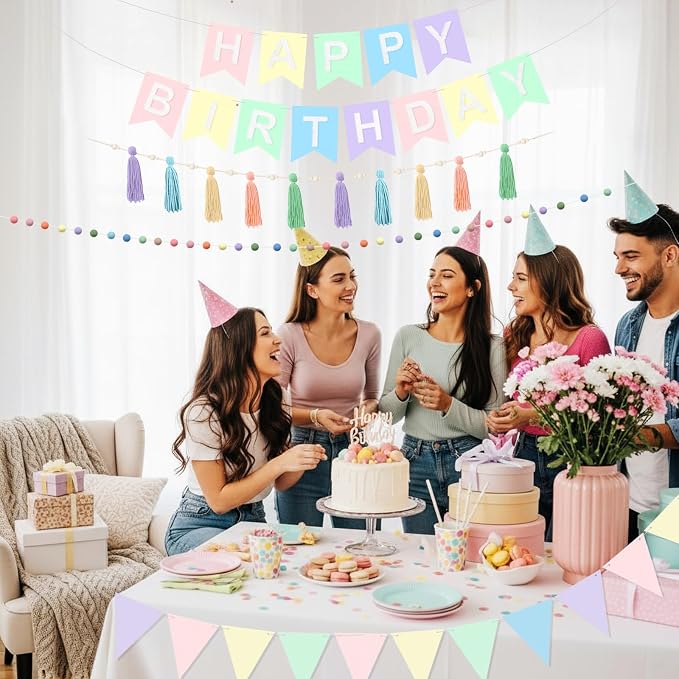 SmoothNovelty 139 Pcs Felt DIY Custom Banner Kit Include 104 Letters 18 - Image 6