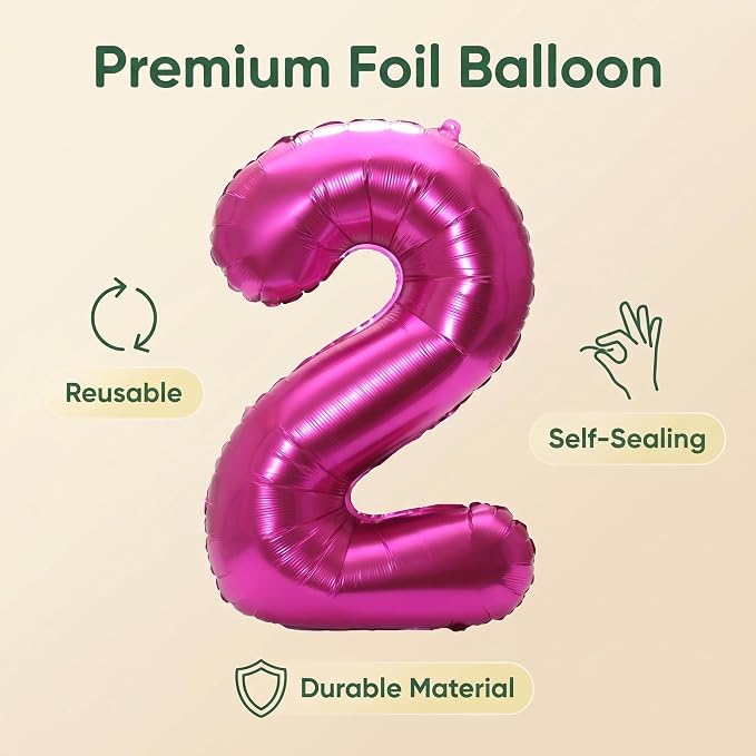 YPSelected 32 Inch Large Foil Helium Number Balloon Birthday Wedding Party 0-9 - Image 7