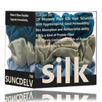 Suncdelv Silk,100% Silk Scrunchies for Hair,22 Momme Hair Ties for Anti-Crease & Breakage,Natural Women Hair Accessories，Fashion Hairbands 3PCS（Sapphire Blue）