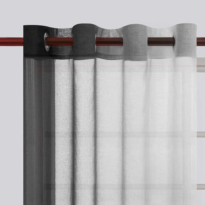 DWCN Black Ombre Sheer Curtains - Image 3