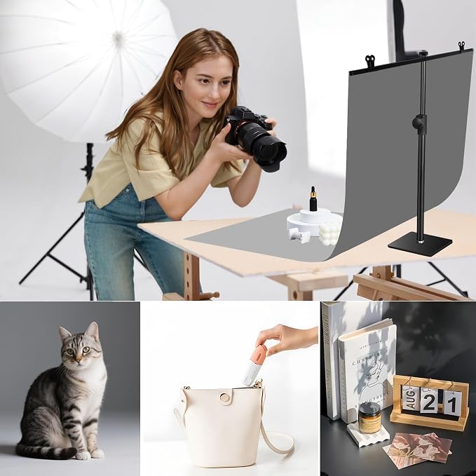 Yoocheese Photo Backdrop Kit, Double-Sided Paper Background - Image 2