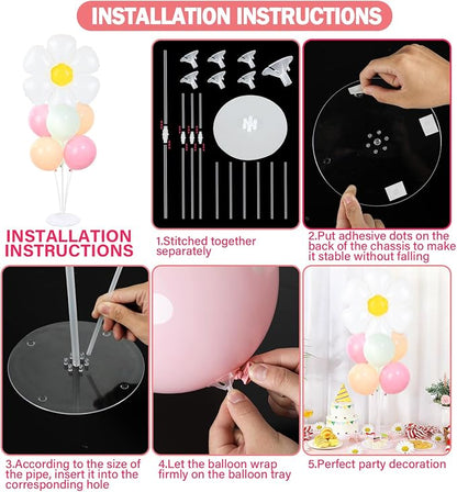 Daisy Party Balloons Stand Kit 2 Sets - Image 3