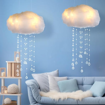 Marsui Artificial Cloud Props LED Hanging Cloud Light String Fake Imitation 3D - Image 8