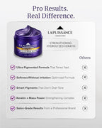 LA PUISSANCE Purple Hair Mask for Blonde Hair, Gray or White Hair - Toner for Blonde Hair Neutralizes Yellow & Brassy Tones - Keratin Purple Mask Deep Conditioning - Hair Toner for Highlighted Hair