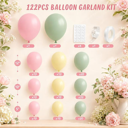 Pink and Green Balloon Arch Kit - Image 2