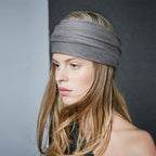 DRESHOW Wide Headbands for Women Elastic Turban Hair Bands Boho Head Bands for Women's Hair Non-Slip Yoga Workout Hairband Girls Accessories 4 Pack