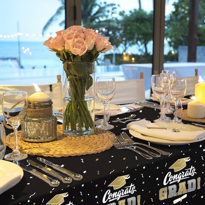 Graduation Decorations, Gongrats Grad Tablecover - Image 4