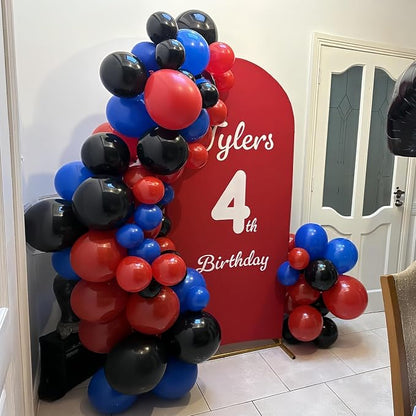 Red Blue Black Balloon Arch Garland Kit - Image 6
