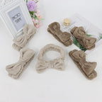 Casoty 6 Pcs Spa Headbands, Hair Holder for Washing Face, Soft Coral Fleece Facewash Headband, Bow Hair Bands, Beauty Headbands for Face Washing Shower Skin Care Yoga